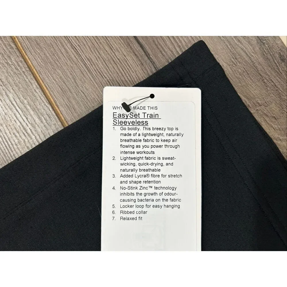 Lululemon EasySet Training Sleeveless Shirt Sz L